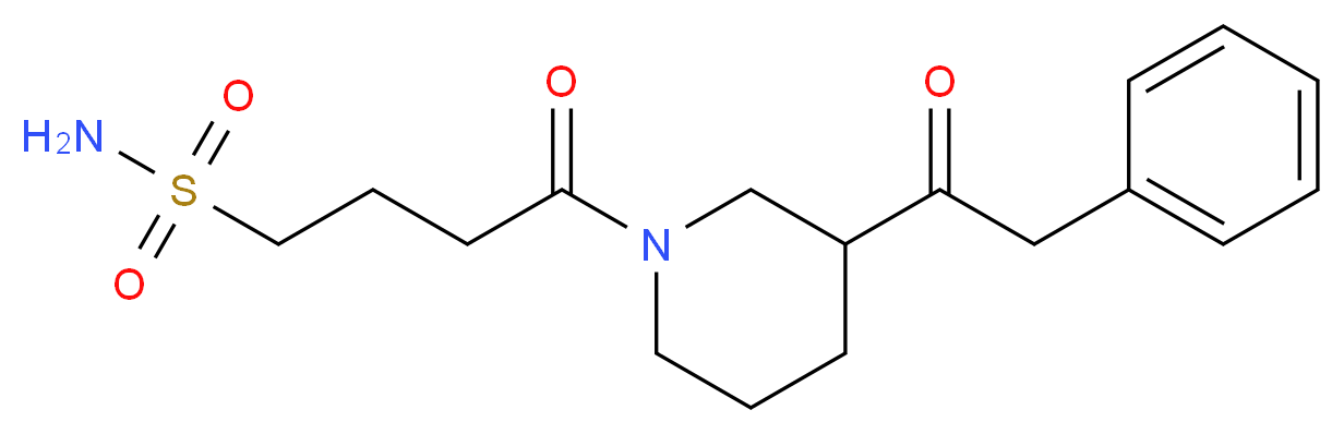4-oxo-4-[3-(phenylacetyl)-1-piperidinyl]-1-butanesulfonamide_Molecular_structure_CAS_)