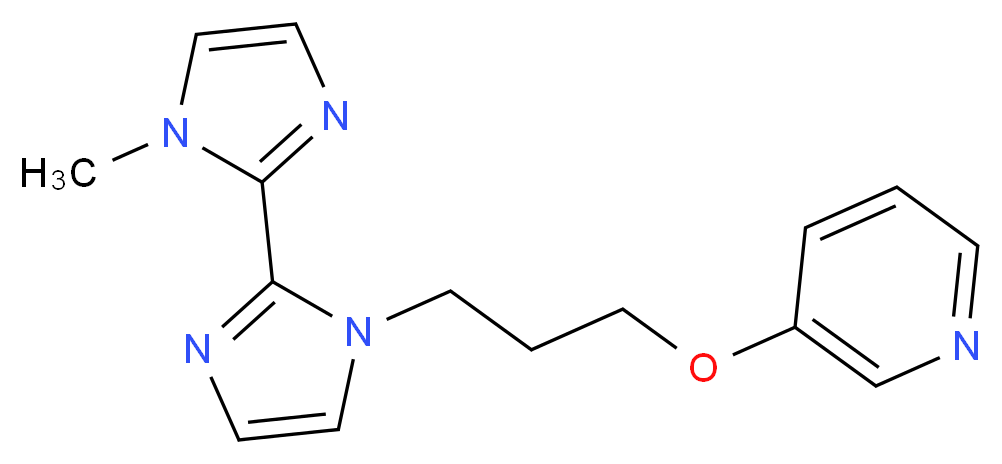 1-methyl-1'-[3-(pyridin-3-yloxy)propyl]-1H,1'H-2,2'-biimidazole_Molecular_structure_CAS_)