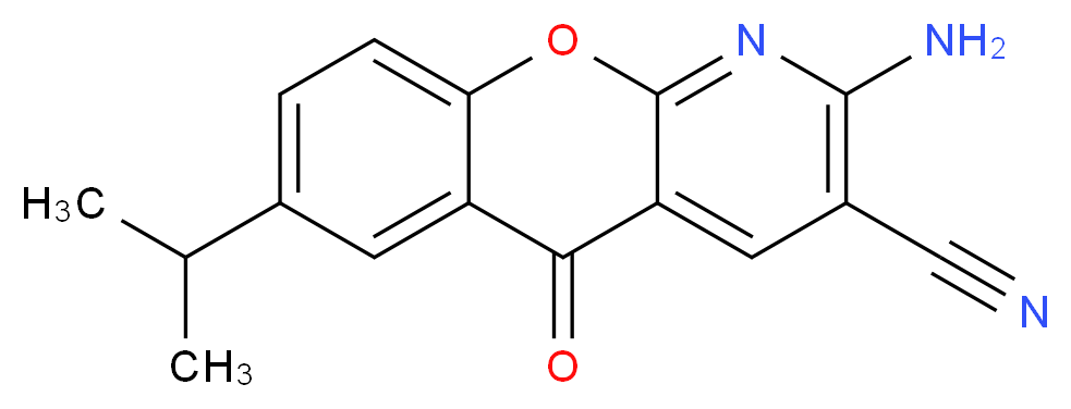 2-Amino-7-isopropyl-5-oxo-5H-[1]benzopyrano[2,3-b]pyridine-3-carbonitrile_Molecular_structure_CAS_68302-12-5)