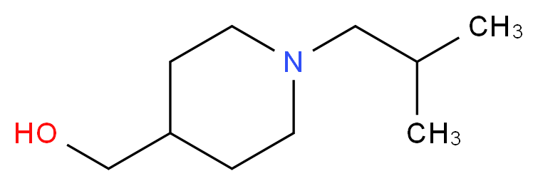 (1-Isobutylpiperidin-4-yl)methanol_Molecular_structure_CAS_915923-25-0)