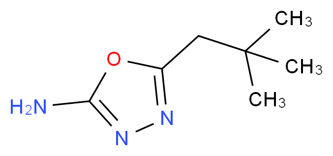 5-(2,2-dimethylpropyl)-1,3,4-oxadiazol-2-amine_Molecular_structure_CAS_1016513-12-4)