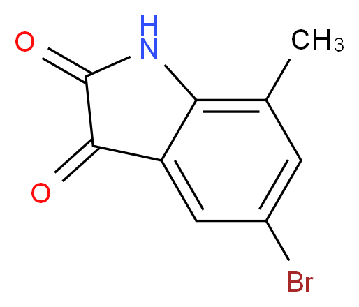 5-Bromo-7-methyl-1H-indole-2,3-dione_Molecular_structure_CAS_77395-10-9)