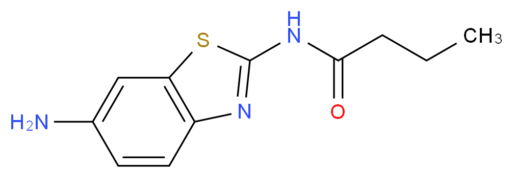 N-(6-amino-1,3-benzothiazol-2-yl)butanamide_Molecular_structure_CAS_833430-30-1)