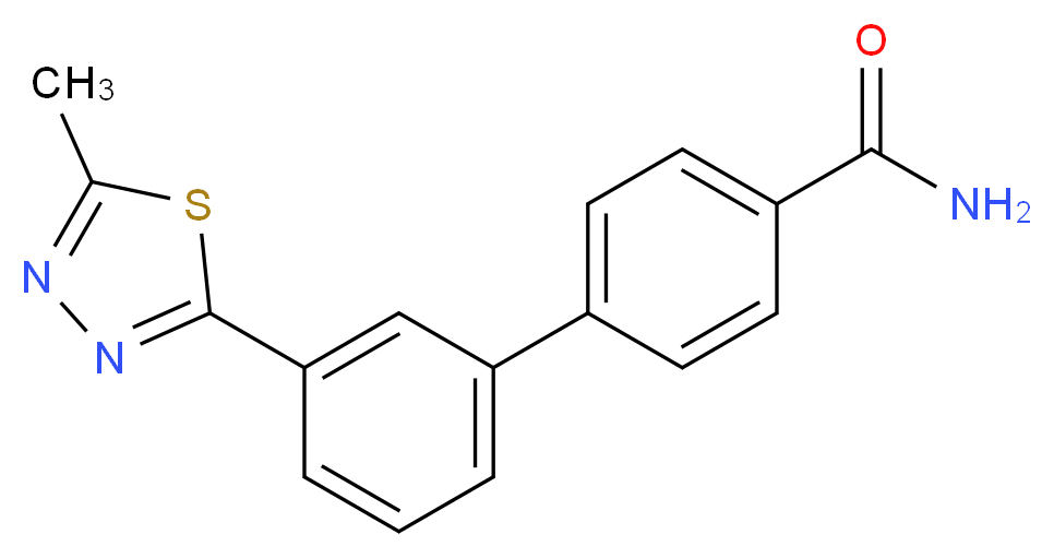 3'-(5-methyl-1,3,4-thiadiazol-2-yl)biphenyl-4-carboxamide_Molecular_structure_CAS_)