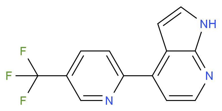 4-[5-(trifluoromethyl)pyridin-2-yl]-1H-pyrrolo[2,3-b]pyridine_Molecular_structure_CAS_)