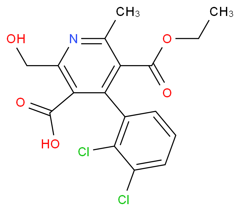 5-Carboxy-6-hydroxymethyl Dehydro Felodipine_Molecular_structure_CAS_96558-29-1)