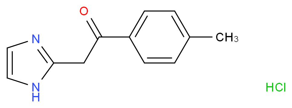 2-(1H-imidazol-2-yl)-1-(4-methylphenyl)ethan-1-one hydrochloride_Molecular_structure_CAS_)