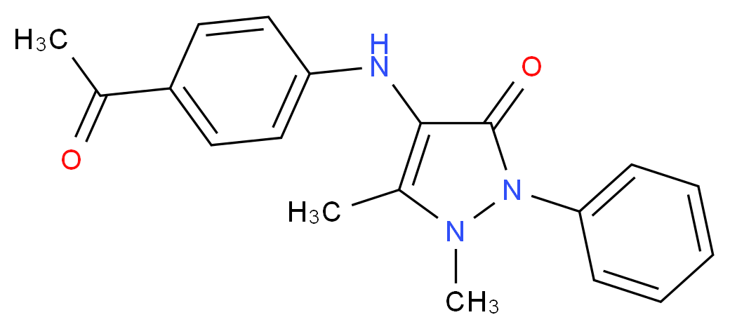 4-(4-Acetyl-phenylamino)-1,5-dimethyl-2-phenyl-1,2-dihydro-pyrazol-3-one_Molecular_structure_CAS_)