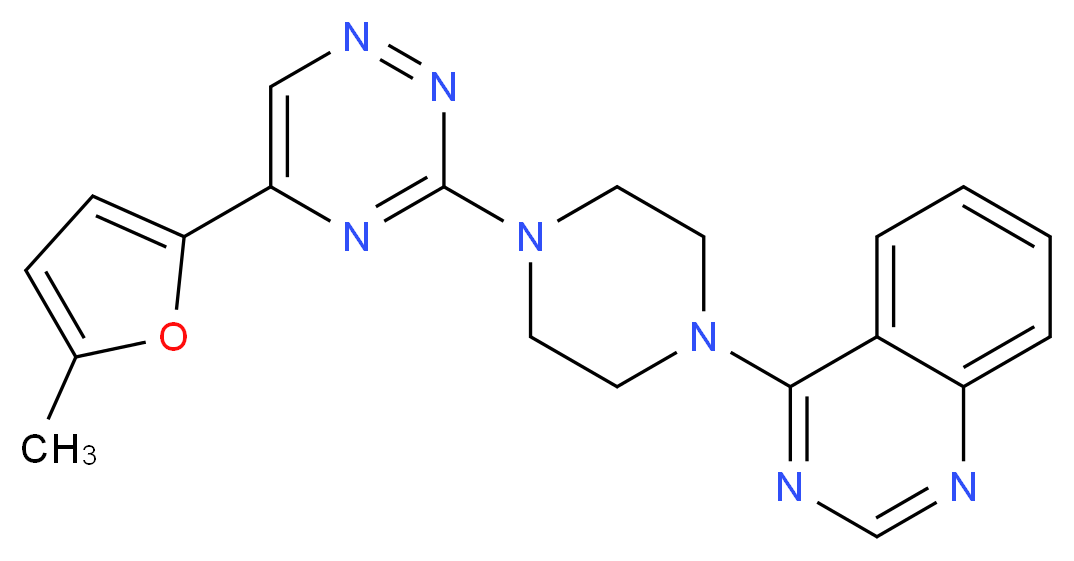 4-{4-[5-(5-methyl-2-furyl)-1,2,4-triazin-3-yl]-1-piperazinyl}quinazoline_Molecular_structure_CAS_)