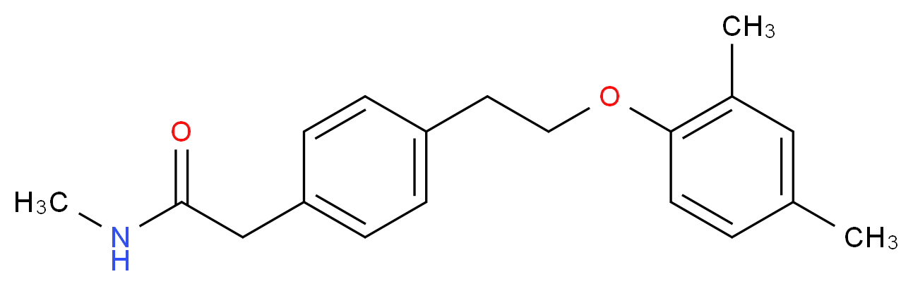 2-{4-[2-(2,4-dimethylphenoxy)ethyl]phenyl}-N-methylacetamide_Molecular_structure_CAS_)