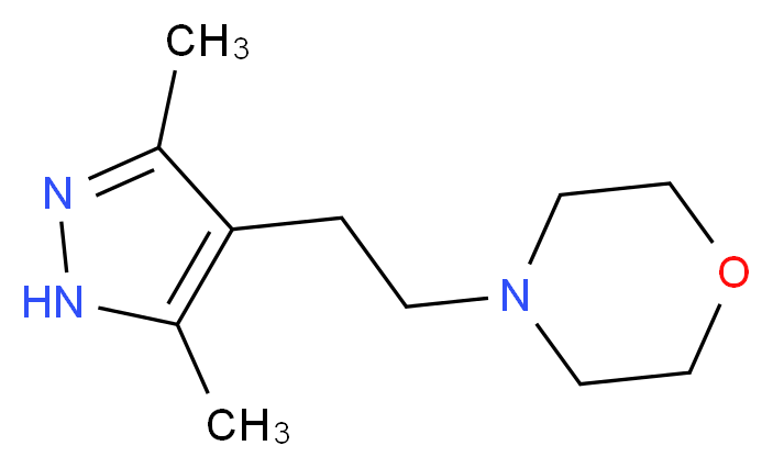 3,5-Dimethyl-4-(2-morpholin-4-ylethyl)-1H-pyrazole_Molecular_structure_CAS_)