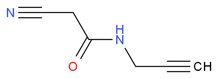 2-cyano-N-(prop-2-yn-1-yl)acetamide_Molecular_structure_CAS_)