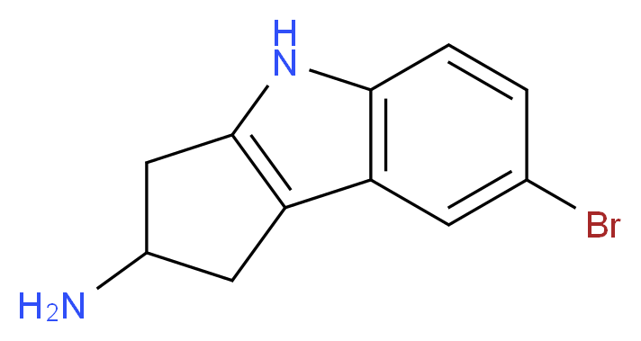 7-Bromo-1,2,3,4-tetrahydrocyclopenta[b]indol-2-amine_Molecular_structure_CAS_1196037-58-7)