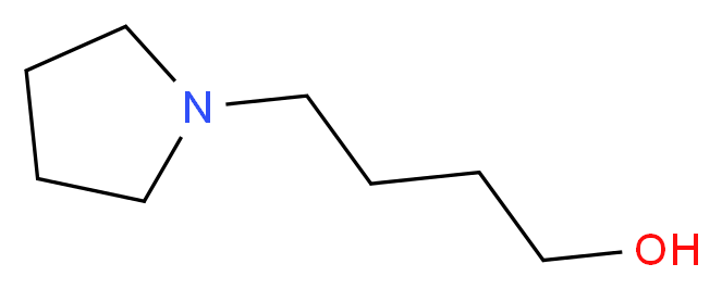 4-(1-Pyrrolidinyl)-1-butanol_Molecular_structure_CAS_)