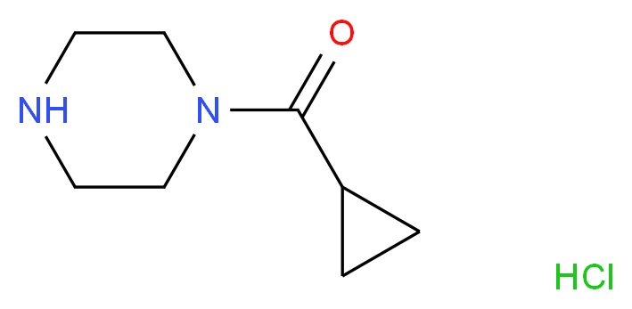 1-(Cyclopropylcarbonyl)piperazine hydrochloride_Molecular_structure_CAS_59878-57-8)