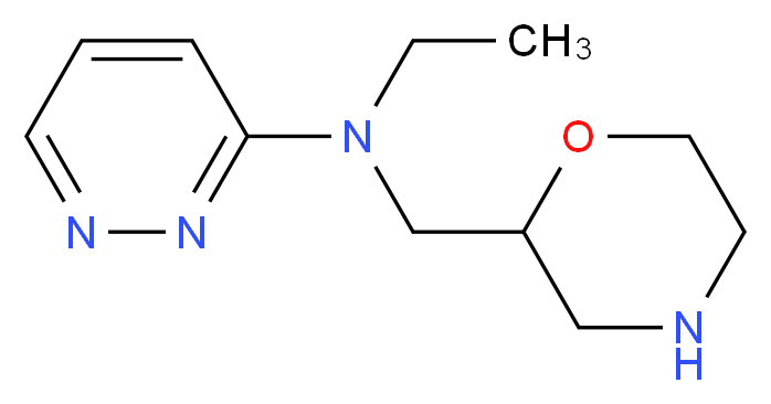 N-ethyl-N-(morpholin-2-ylmethyl)pyridazin-3-amine_Molecular_structure_CAS_)