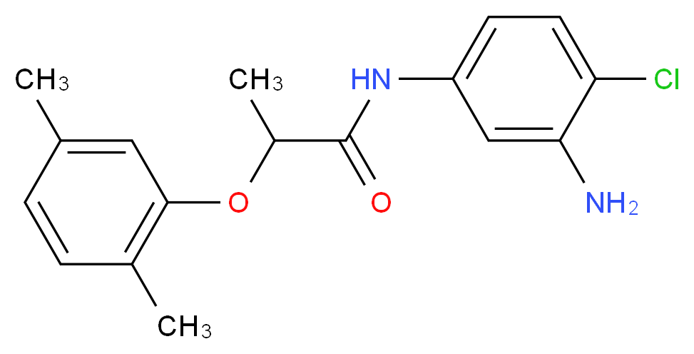 N-(3-Amino-4-chlorophenyl)-2-(2,5-dimethylphenoxy) propanamide_Molecular_structure_CAS_)