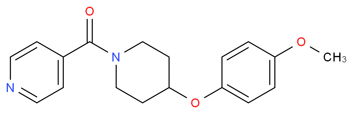 4-{[4-(4-methoxyphenoxy)-1-piperidinyl]carbonyl}pyridine_Molecular_structure_CAS_)