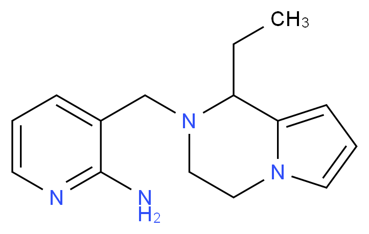 3-[(1-ethyl-3,4-dihydropyrrolo[1,2-a]pyrazin-2(1H)-yl)methyl]-2-pyridinamine_Molecular_structure_CAS_)