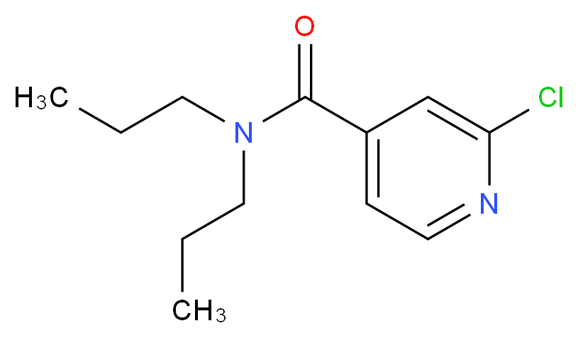 2-Chloro-N,N-di-n-propylpyridine-4-carboxamide_Molecular_structure_CAS_869530-13-2)
