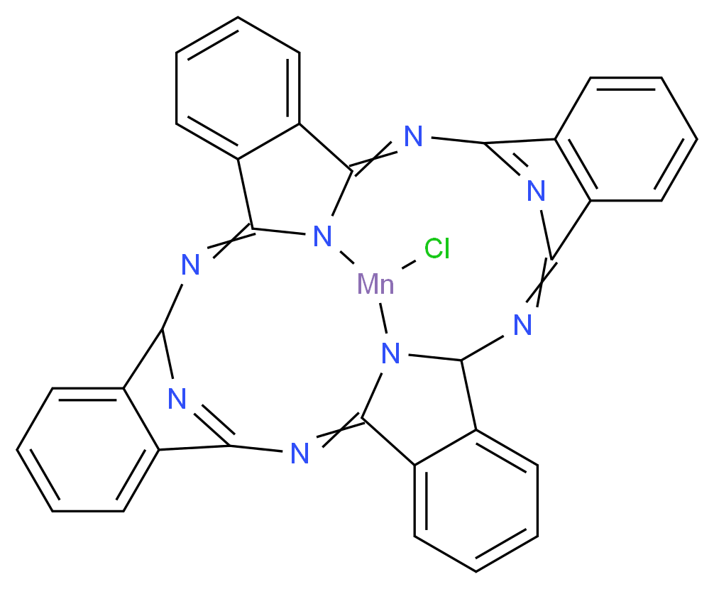Manganese(III) phthalocyanine chloride_Molecular_structure_CAS_53432-32-9)