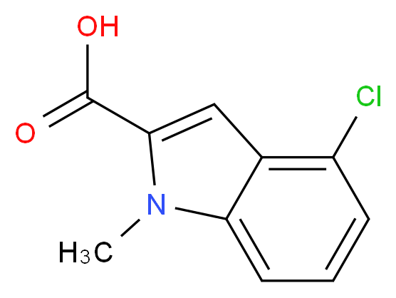 4-Chloro-1-methyl-1H-indole-2-carboxylic acid_Molecular_structure_CAS_)
