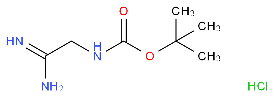 N-Boc-aminomethylamidine Hydrochloride_Molecular_structure_CAS_691898-38-1)