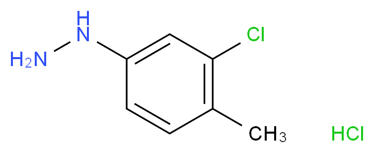 3-Chloro-p-tolylhydrazine hydrochloride_Molecular_structure_CAS_54812-56-5)