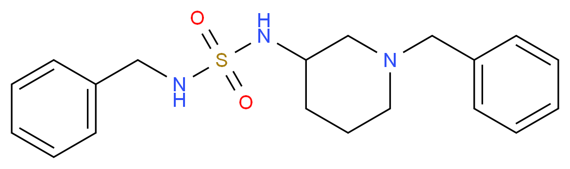 N-benzyl-N'-(1-benzylpiperidin-3-yl)sulfamide_Molecular_structure_CAS_)