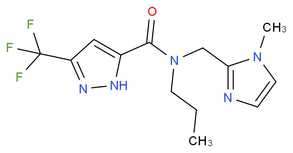 N-[(1-methyl-1H-imidazol-2-yl)methyl]-N-propyl-3-(trifluoromethyl)-1H-pyrazole-5-carboxamide_Molecular_structure_CAS_)