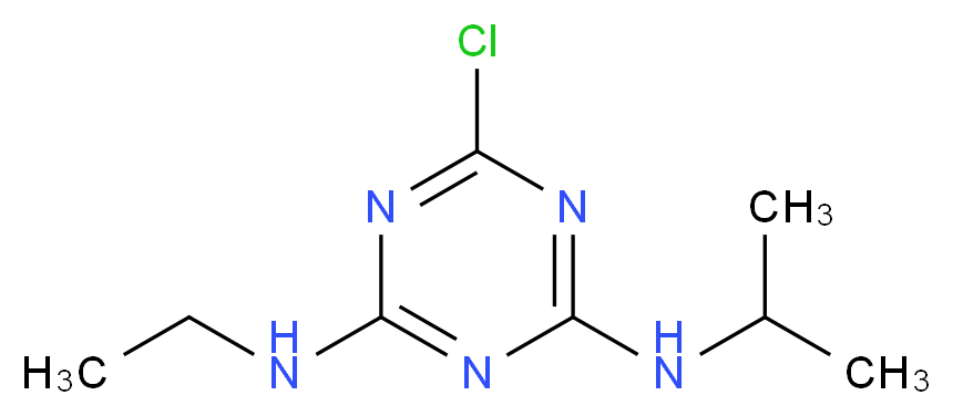 2-CHLORO-4-ISOPROPYLAMINO-6-ETHYLAMINO -1,3,5-TRIAZINE_Molecular_structure_CAS_)