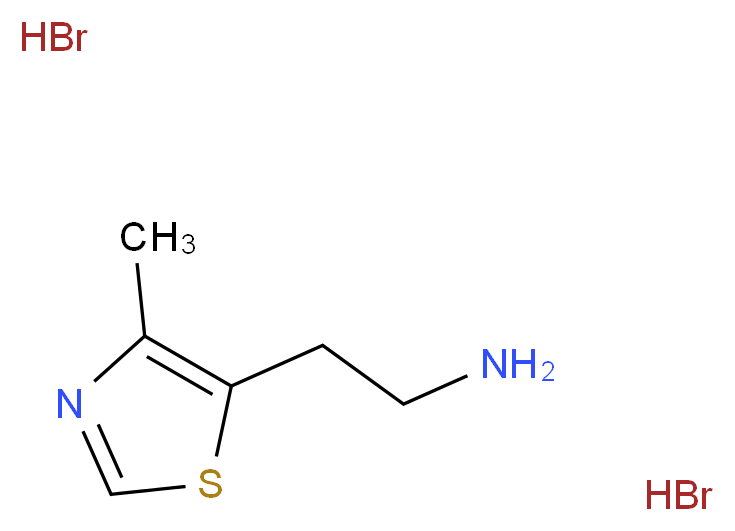 2-(4-Methyl-1,3-thiazol-5-yl)ethanamine dihydrobromide_Molecular_structure_CAS_)