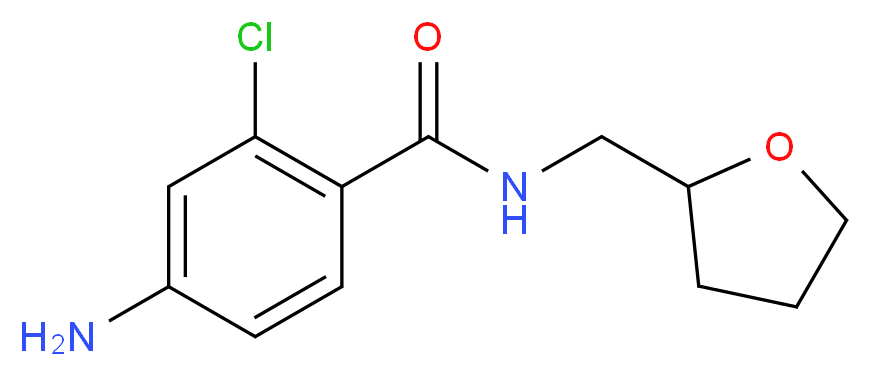 4-amino-2-chloro-N-(oxolan-2-ylmethyl)benzamide_Molecular_structure_CAS_)