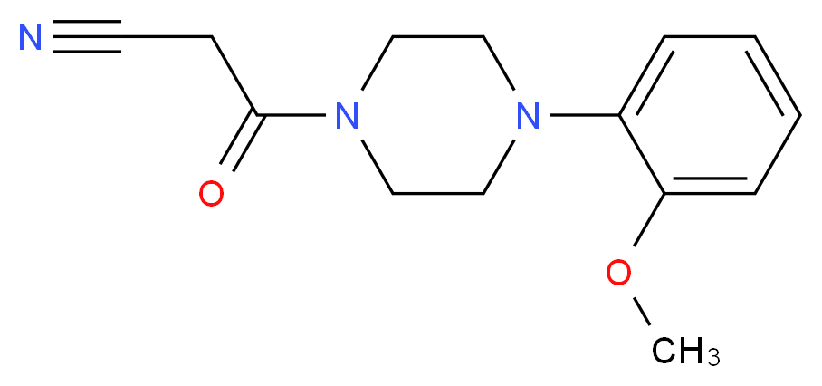3-[4-(2-methoxyphenyl)piperazin-1-yl]-3-oxopropanenitrile_Molecular_structure_CAS_62508-79-6)