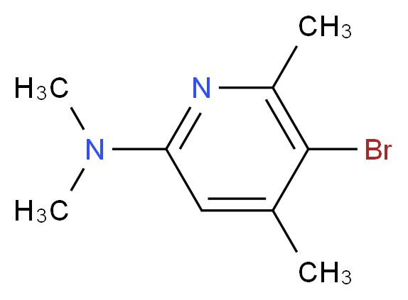 5-BROMO-N,N,4,6-TETRAMETHYLPYRIDIN-2-AMINE_Molecular_structure_CAS_627098-10-6)