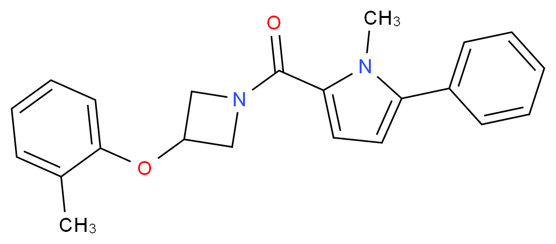 1-methyl-2-{[3-(2-methylphenoxy)-1-azetidinyl]carbonyl}-5-phenyl-1H-pyrrole_Molecular_structure_CAS_)