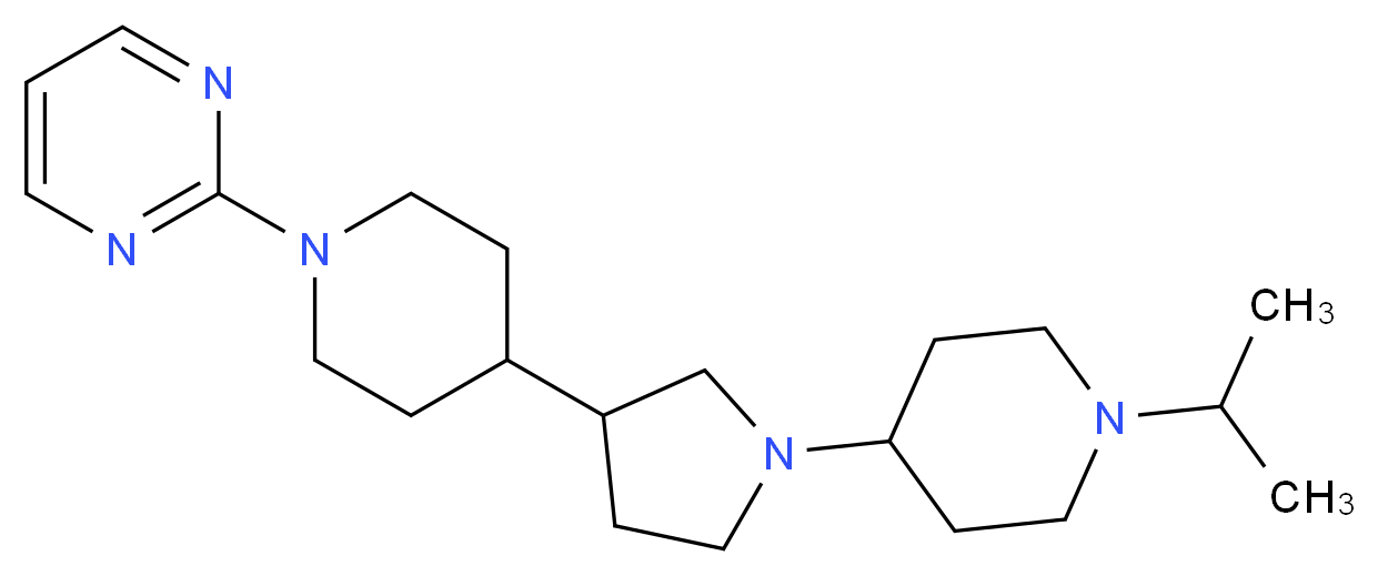 2-{4-[1-(1-isopropyl-4-piperidinyl)-3-pyrrolidinyl]-1-piperidinyl}pyrimidine_Molecular_structure_CAS_)
