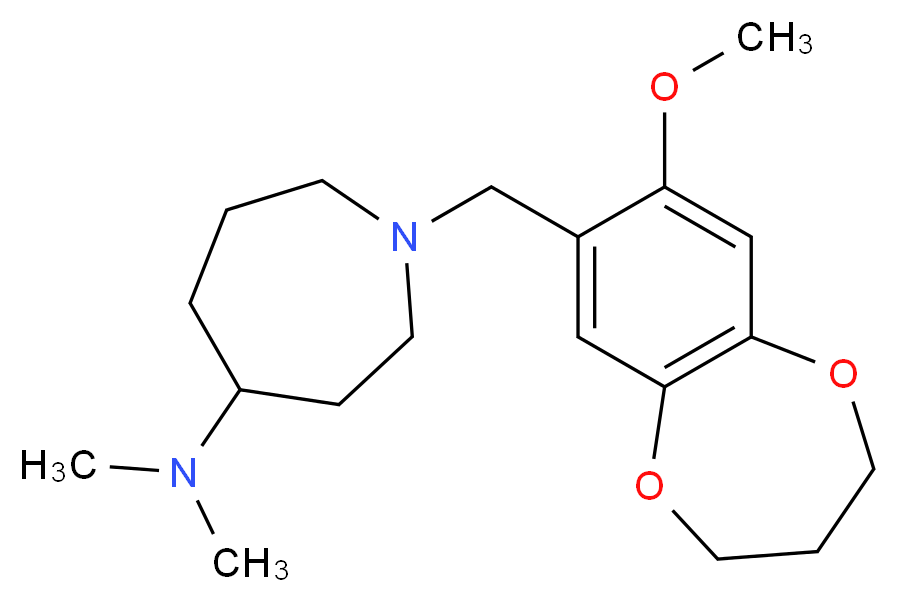 1-[(8-methoxy-3,4-dihydro-2H-1,5-benzodioxepin-7-yl)methyl]-N,N-dimethyl-4-azepanamine_Molecular_structure_CAS_)