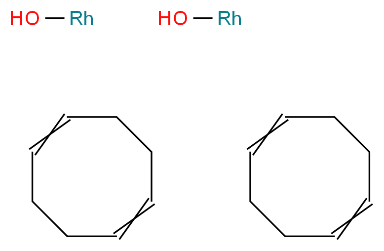 Hydroxy(cyclooctadiene)rhodium(I) dimer_Molecular_structure_CAS_73468-85-6)