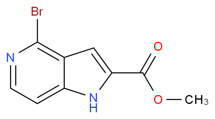METHYL 4-BROMO-5-AZAINDOLE-2-CARBOXYLATE_Molecular_structure_CAS_871583-15-2)