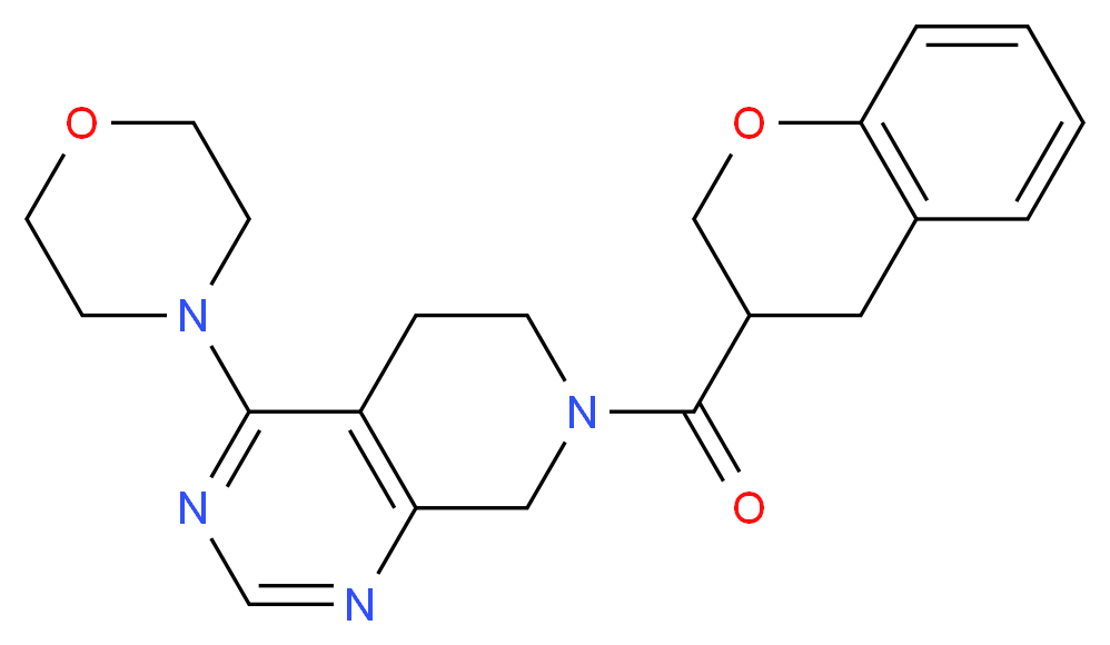 7-(3,4-dihydro-2H-chromen-3-ylcarbonyl)-4-morpholin-4-yl-5,6,7,8-tetrahydropyrido[3,4-d]pyrimidine_Molecular_structure_CAS_)