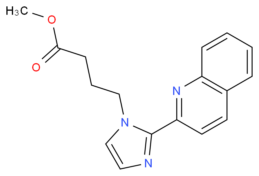methyl 4-(2-quinolin-2-yl-1H-imidazol-1-yl)butanoate_Molecular_structure_CAS_)