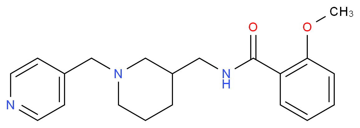 2-methoxy-N-{[1-(pyridin-4-ylmethyl)piperidin-3-yl]methyl}benzamide_Molecular_structure_CAS_)