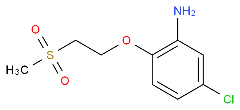5-chloro-2-(2-methanesulfonylethoxy)aniline_Molecular_structure_CAS_)