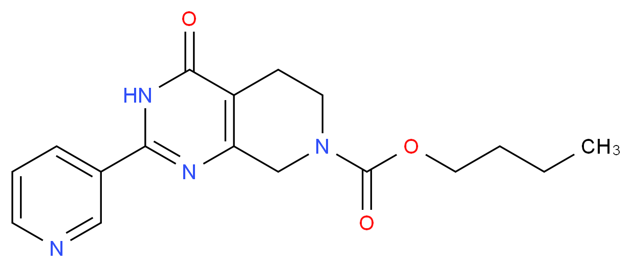 butyl 4-oxo-2-pyridin-3-yl-4,5,6,8-tetrahydropyrido[3,4-d]pyrimidine-7(3H)-carboxylate_Molecular_structure_CAS_)