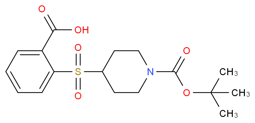 2-{[1-(tert-Butoxycarbonyl)piperidin-4-yl]-sulfonyl}benzoic acid_Molecular_structure_CAS_849035-97-8)