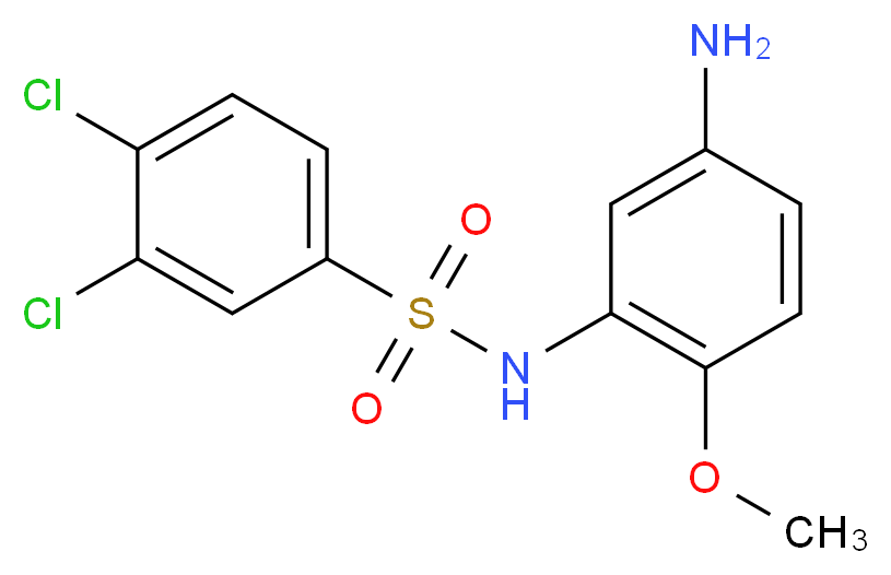 N-(5-Amino-2-methoxy-phenyl)-3,4-dichloro-benzenesulfonamide_Molecular_structure_CAS_)