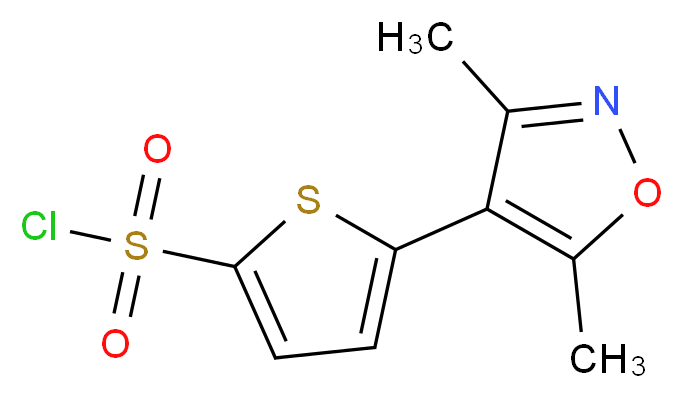 5-(3,5-dimethyl-4-isoxazolyl)-2-thiophenesulfonyl chloride_Molecular_structure_CAS_)