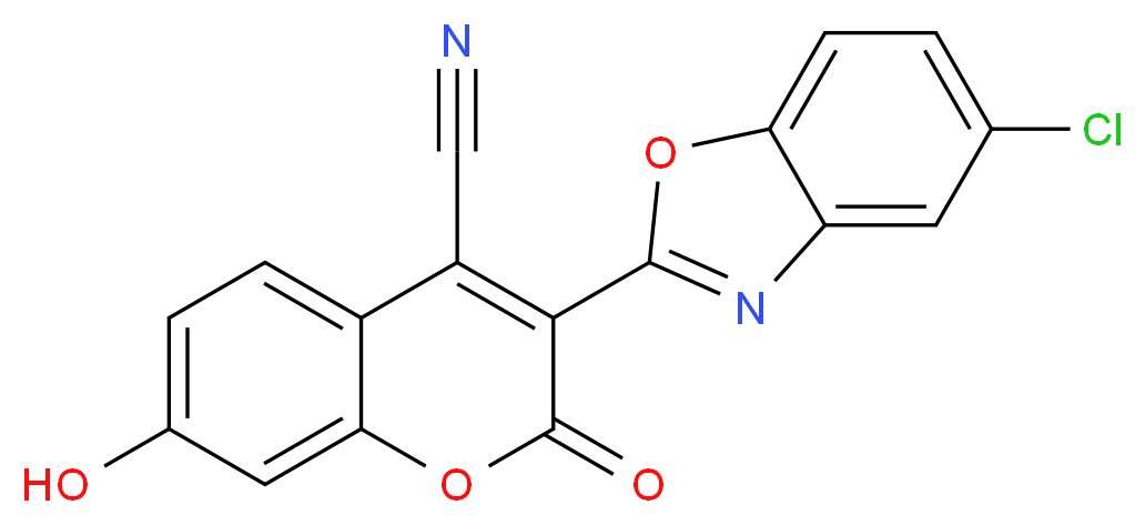 3-(5-Chloro-2-benzoxazolyl)-4-cyanoumbelliferone_Molecular_structure_CAS_97477-81-1)