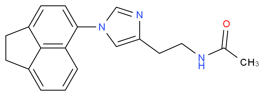 N-{2-[1-(1,2-dihydroacenaphthylen-5-yl)-1H-imidazol-4-yl]ethyl}acetamide_Molecular_structure_CAS_)